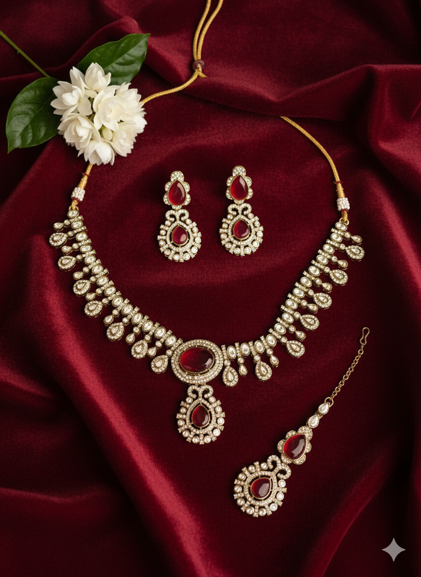 Celeste Victorian Set- Red