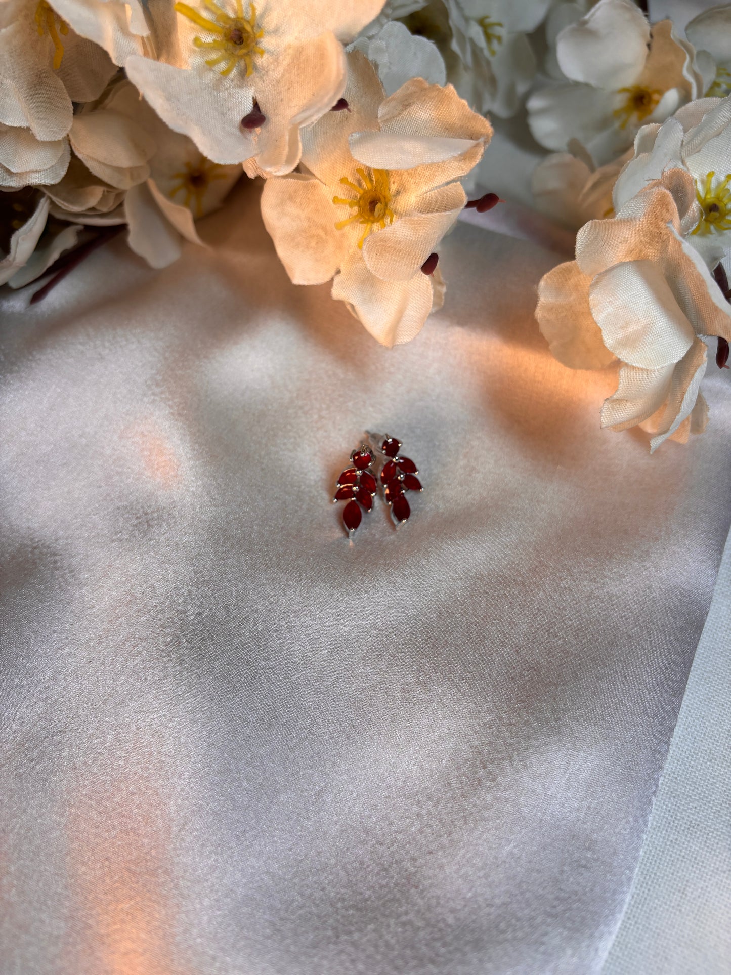 Milan Earrings- Red