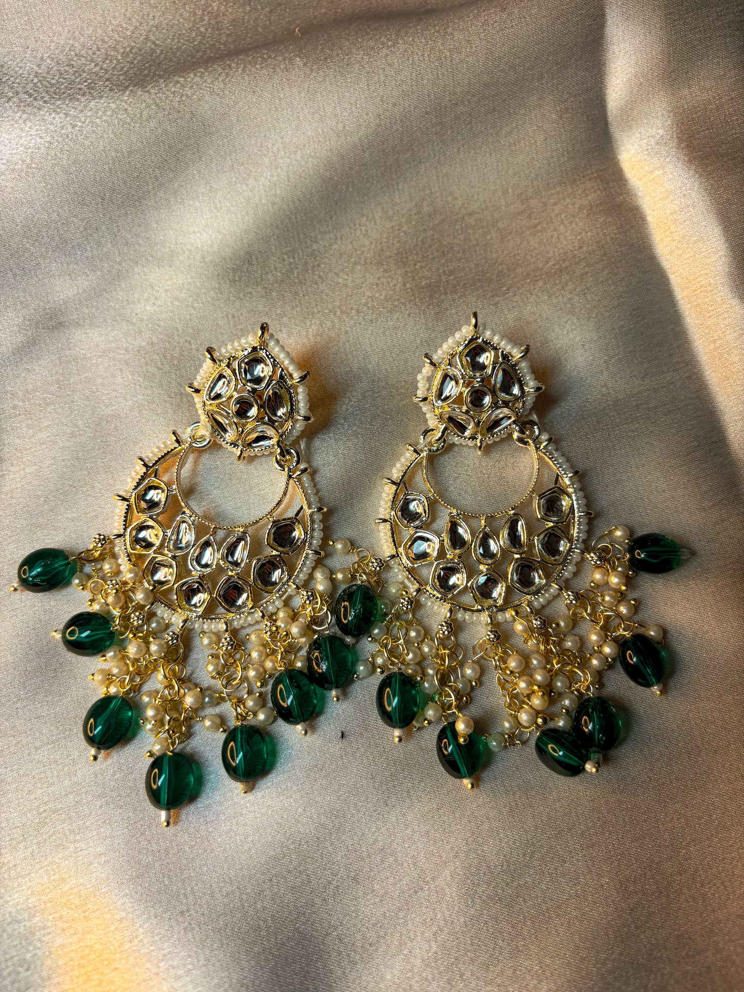 Rio Pearl Earrings- Green