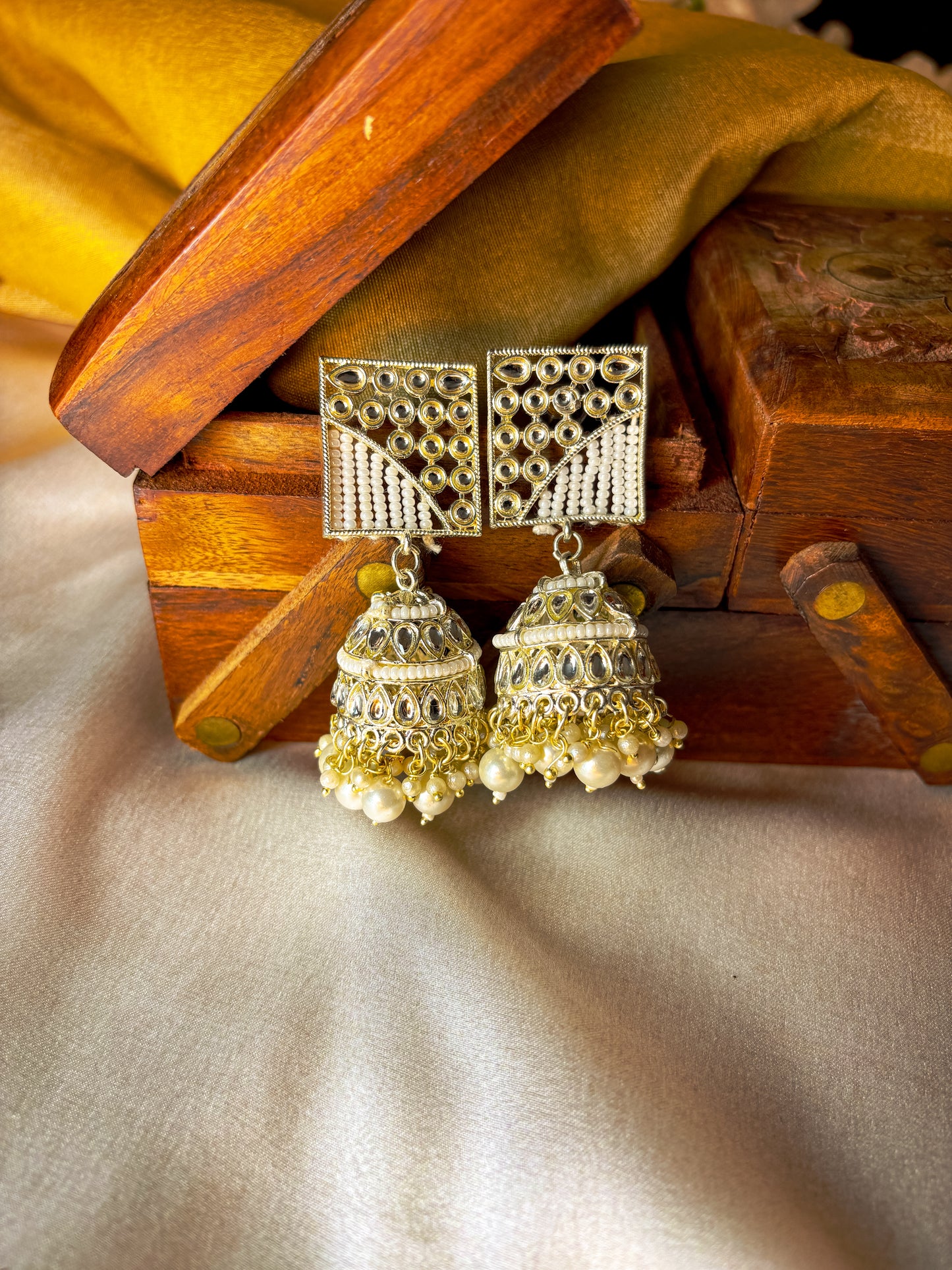 May Jhumka- Ivory