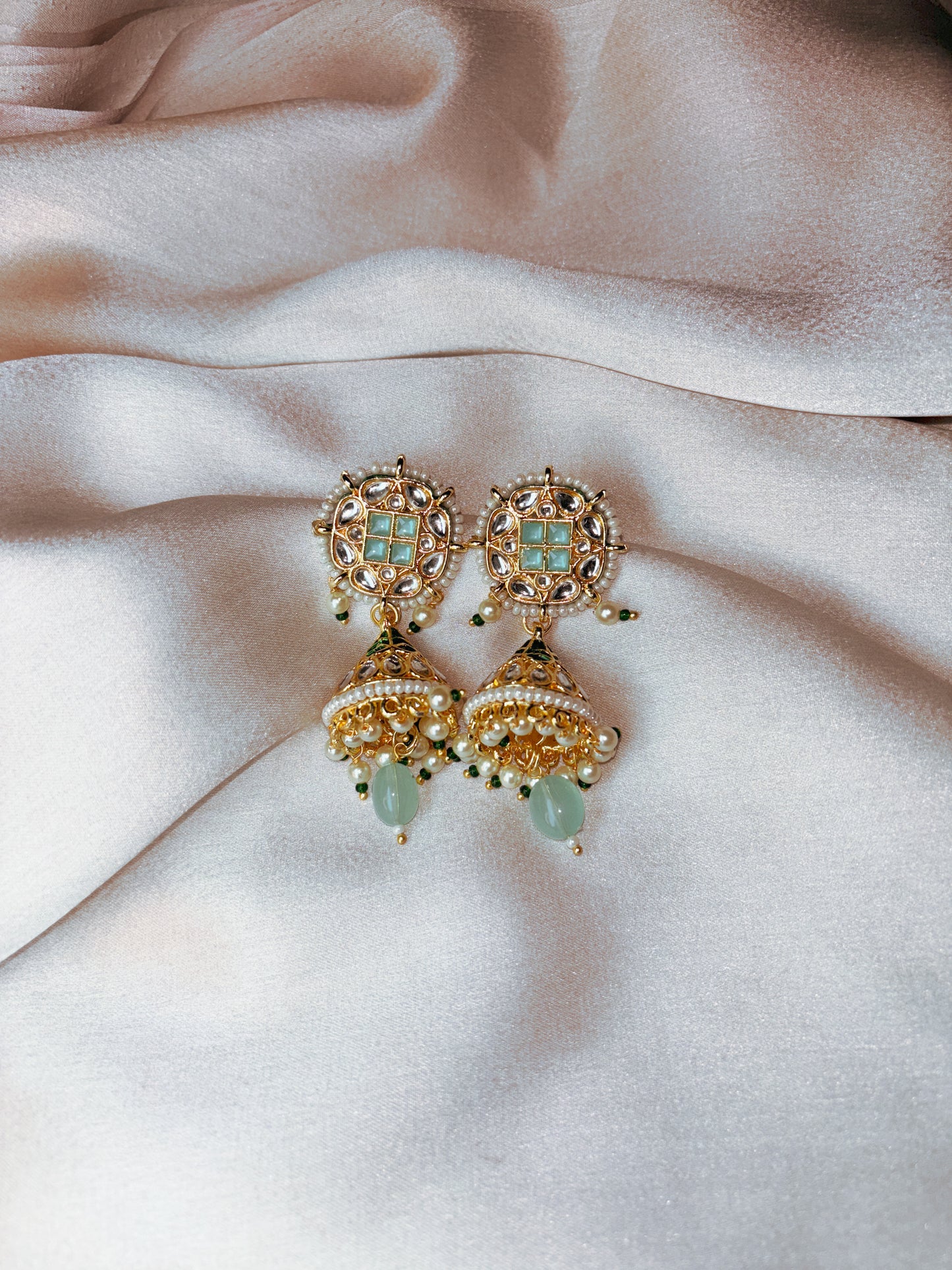 Falak Jhumkas- Teal