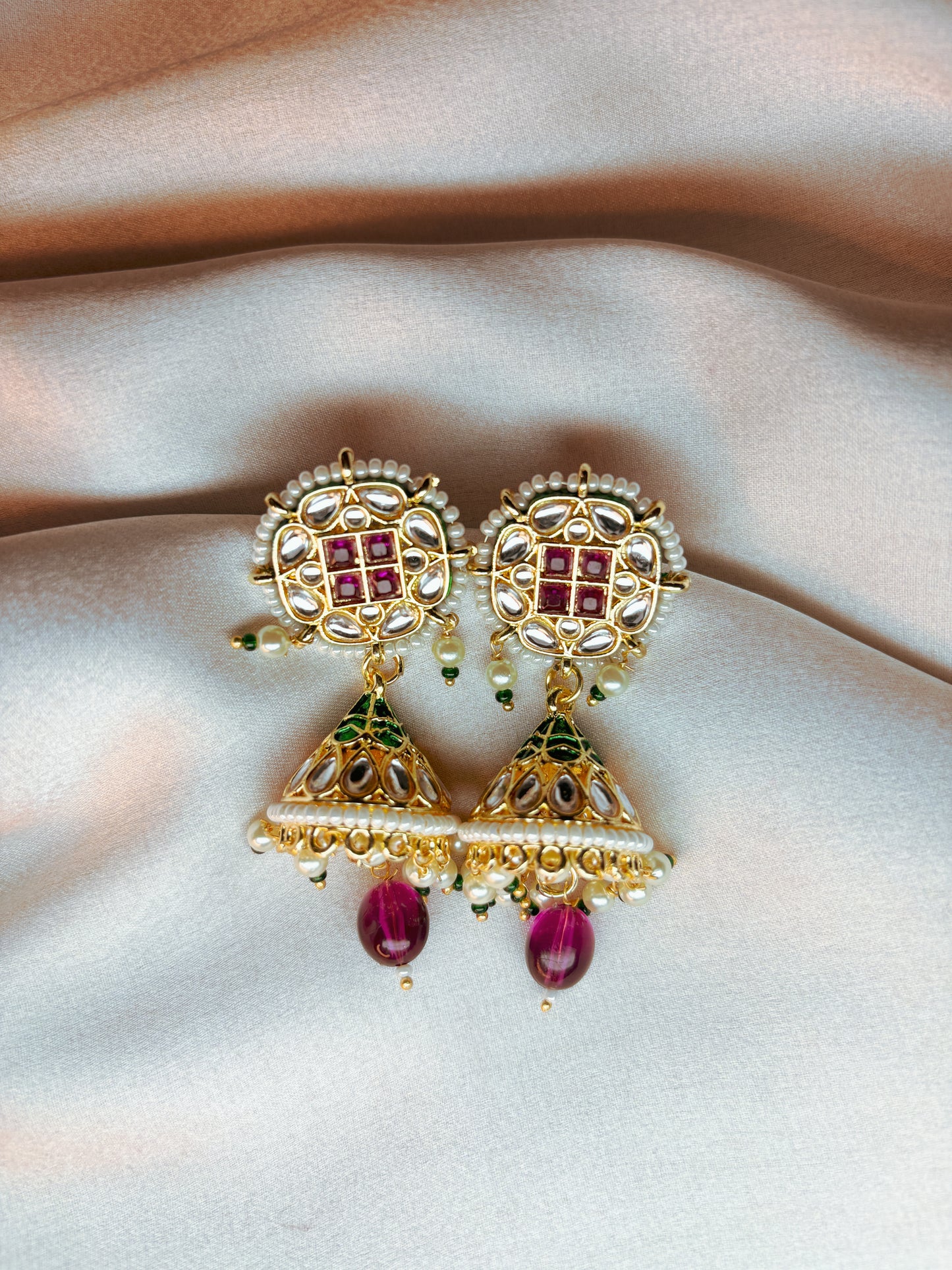 Falak Jhumkas- Pink
