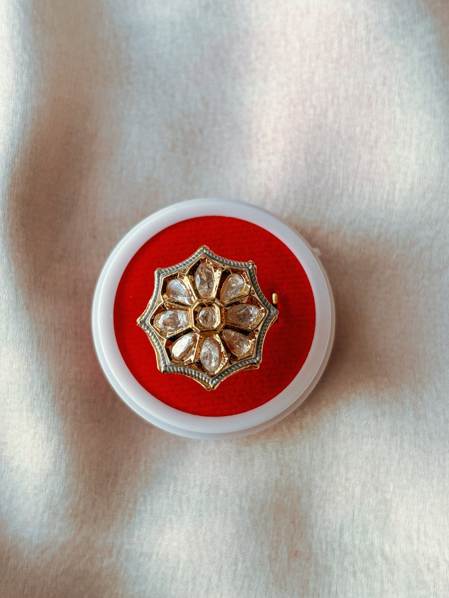 Kundan Flower Ring