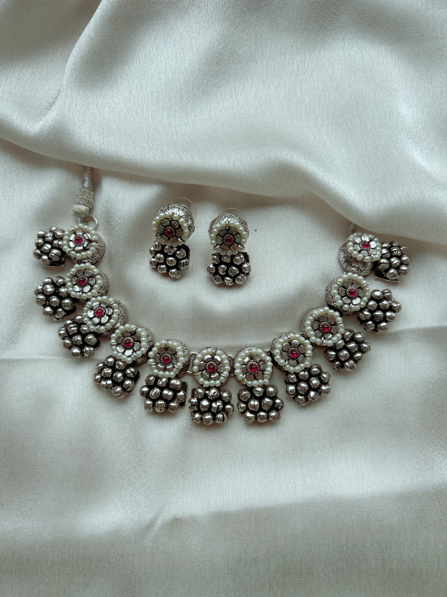 Stella Brass Set- Silver Toned