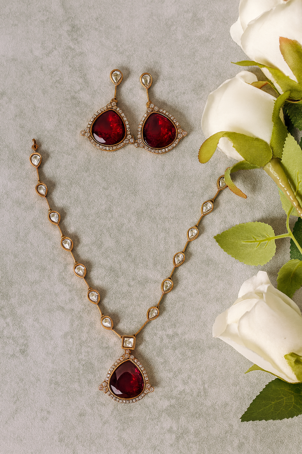 Scarlett Victorian Set- Maroon
