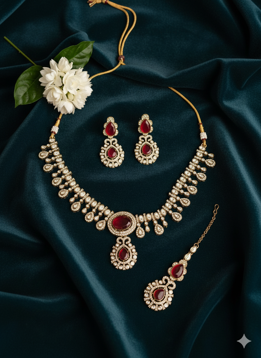 Celeste Victorian Set- Red