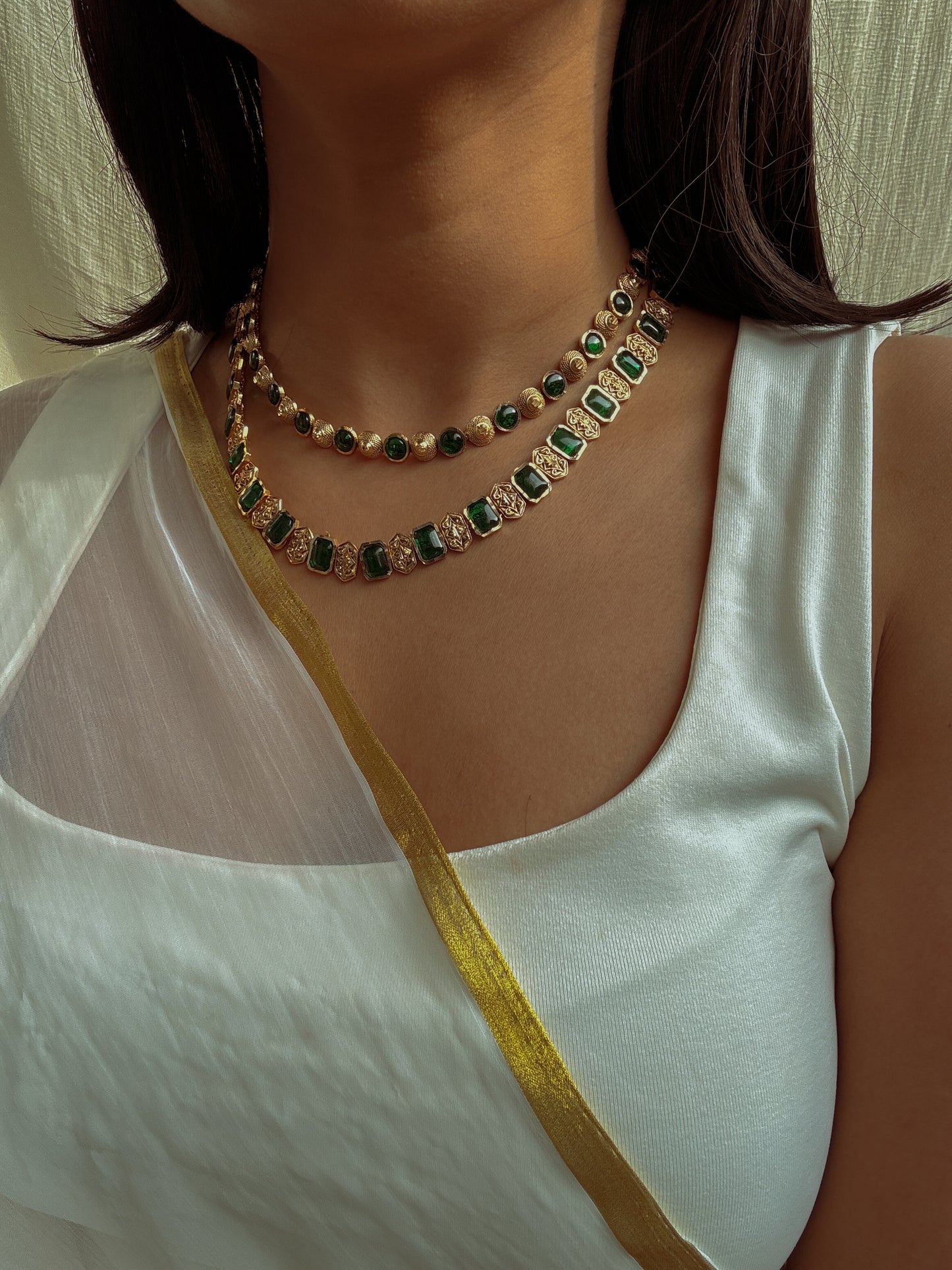 Nizam's Regal Layered Necklace with Earrings