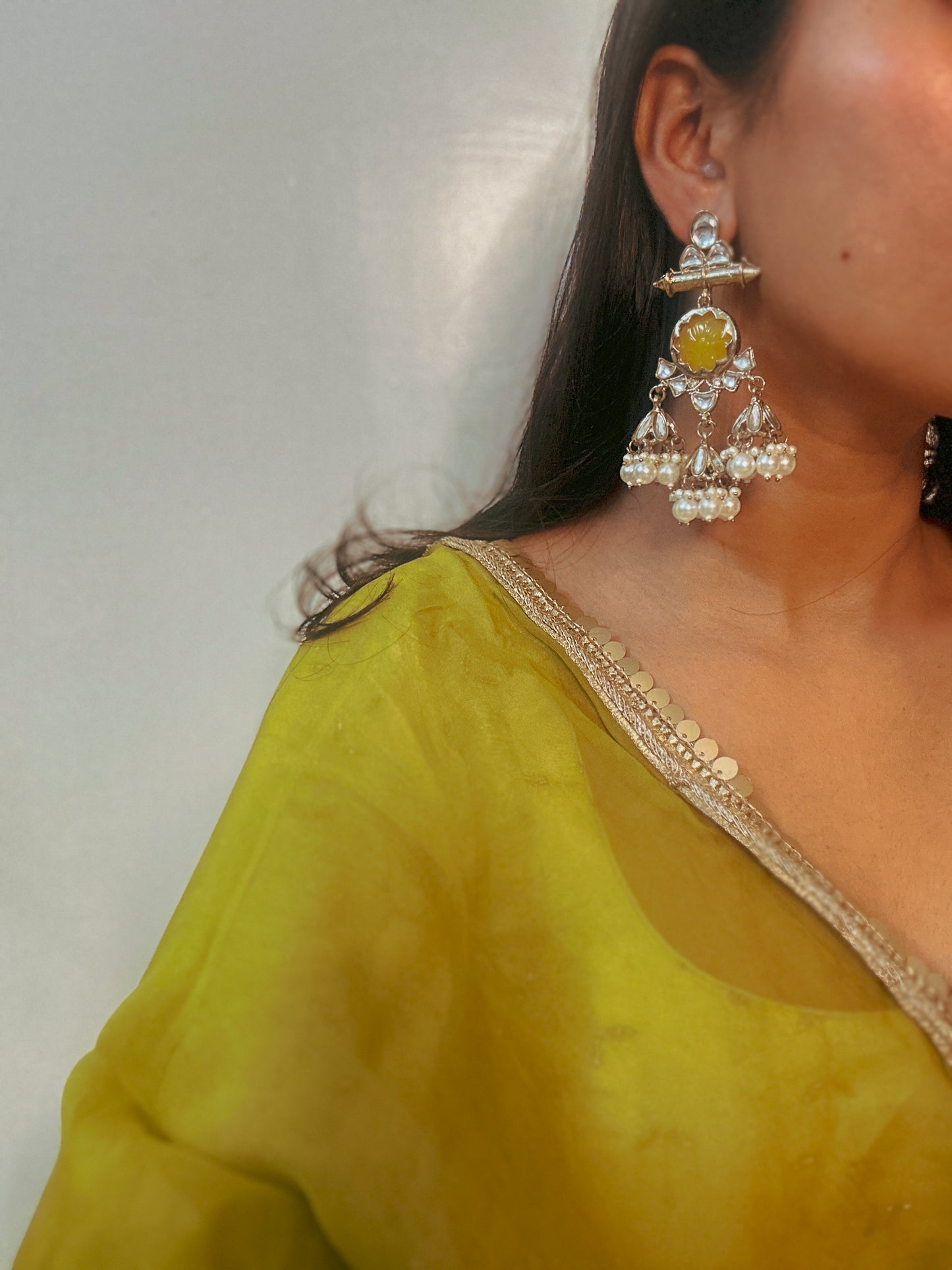 Lily Earrings- Yellow