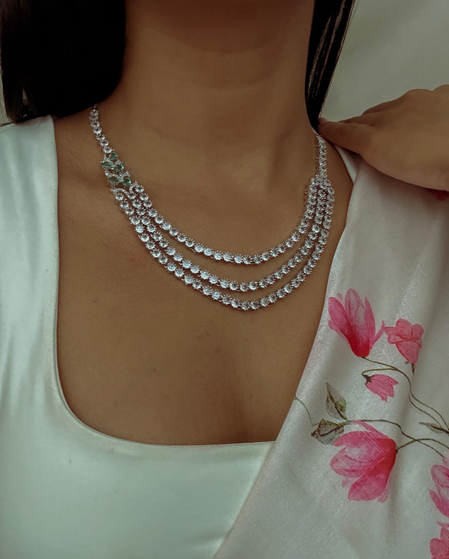 Ayesha Layered Zirconia Necklace