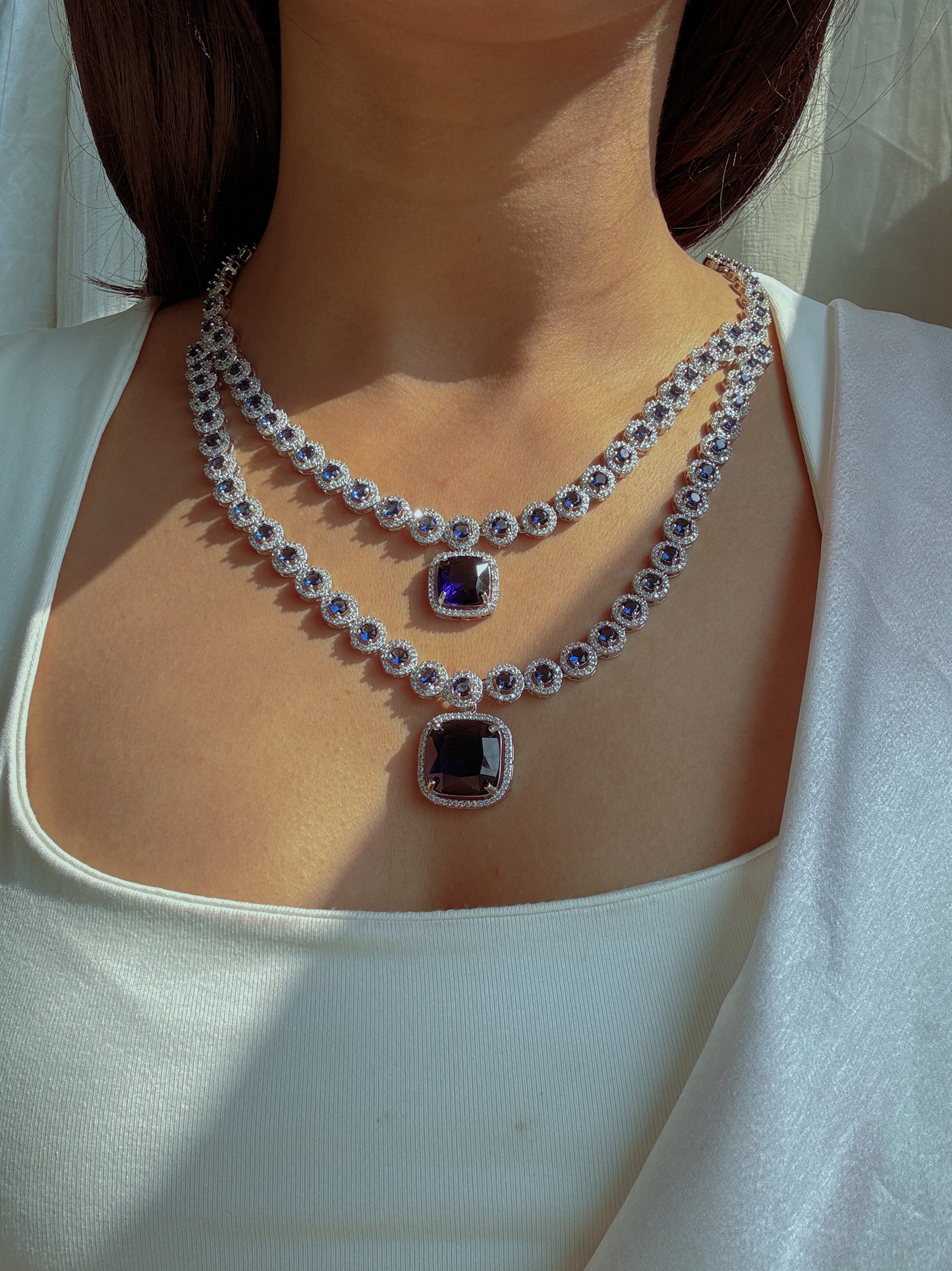 Royal Sapphire Serenade Necklace