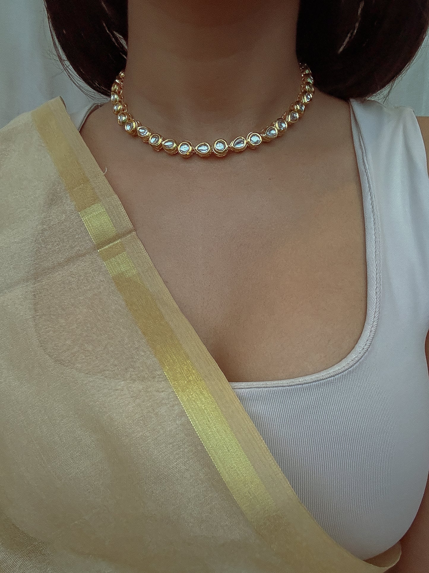 Simple Kundan Choker Set