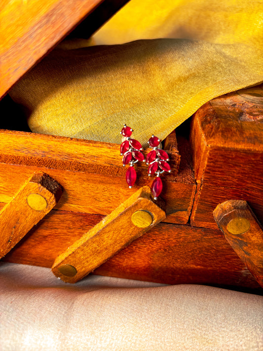 Milan Earrings- Red