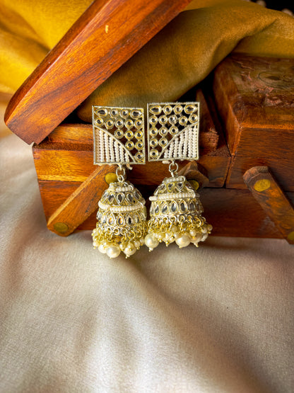 May Jhumka- Ivory
