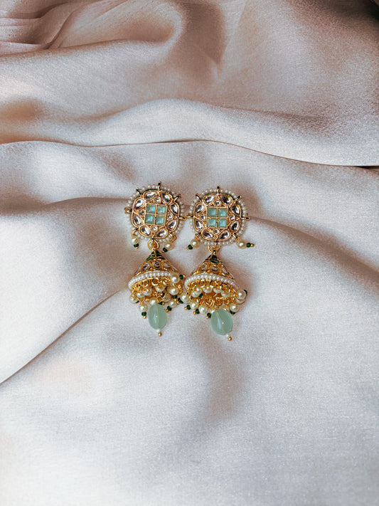 Falak Jhumkas- Teal