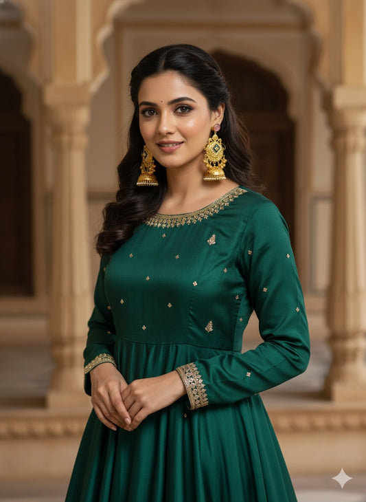 Seher Kashmiri Jhumkas- Pink & Green