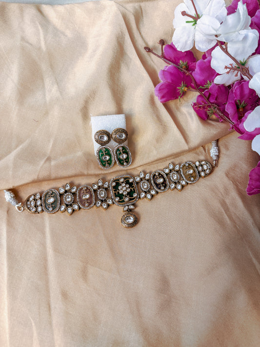 Elizabeth Victorian Choker - Multicolour