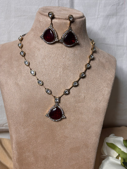 Scarlett Victorian Set- Maroon