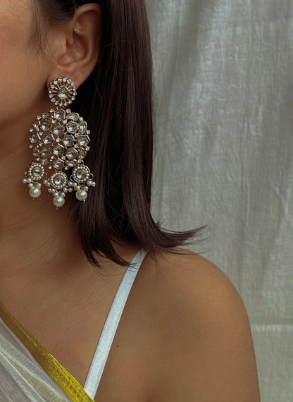 Empress Kundan Pearl Earrings