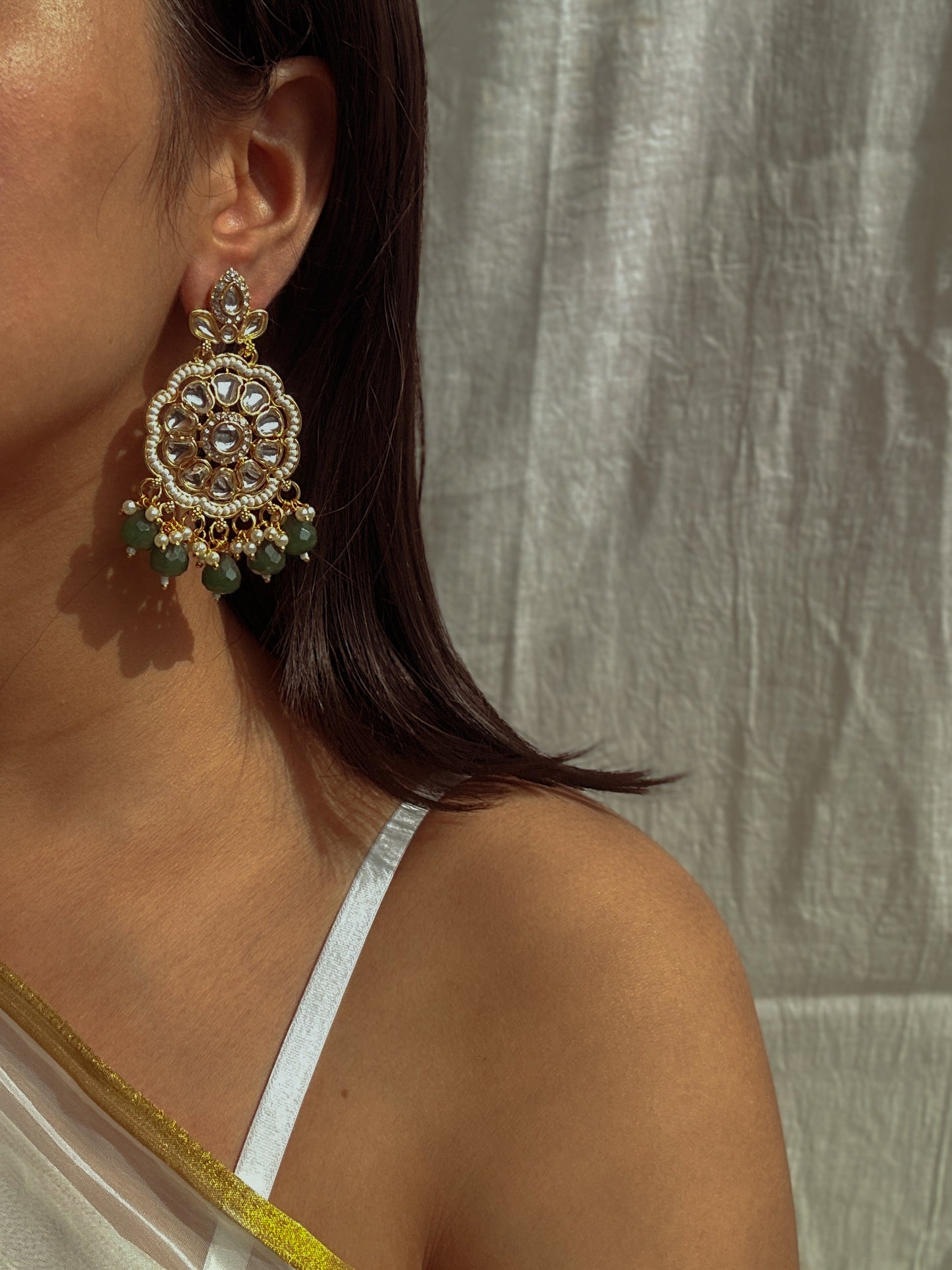 Regal Radiance Kundan Earrings