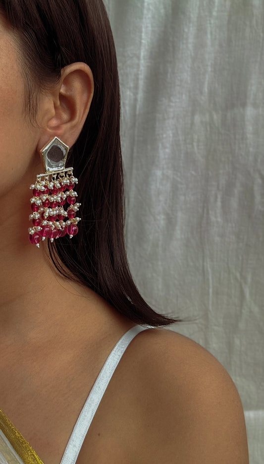 Polki & Pearls Statement Earrings