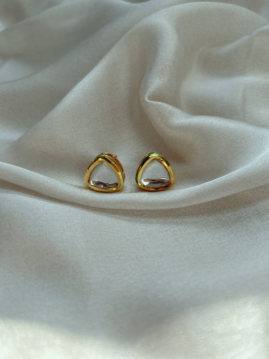 Simple Polki Earrings