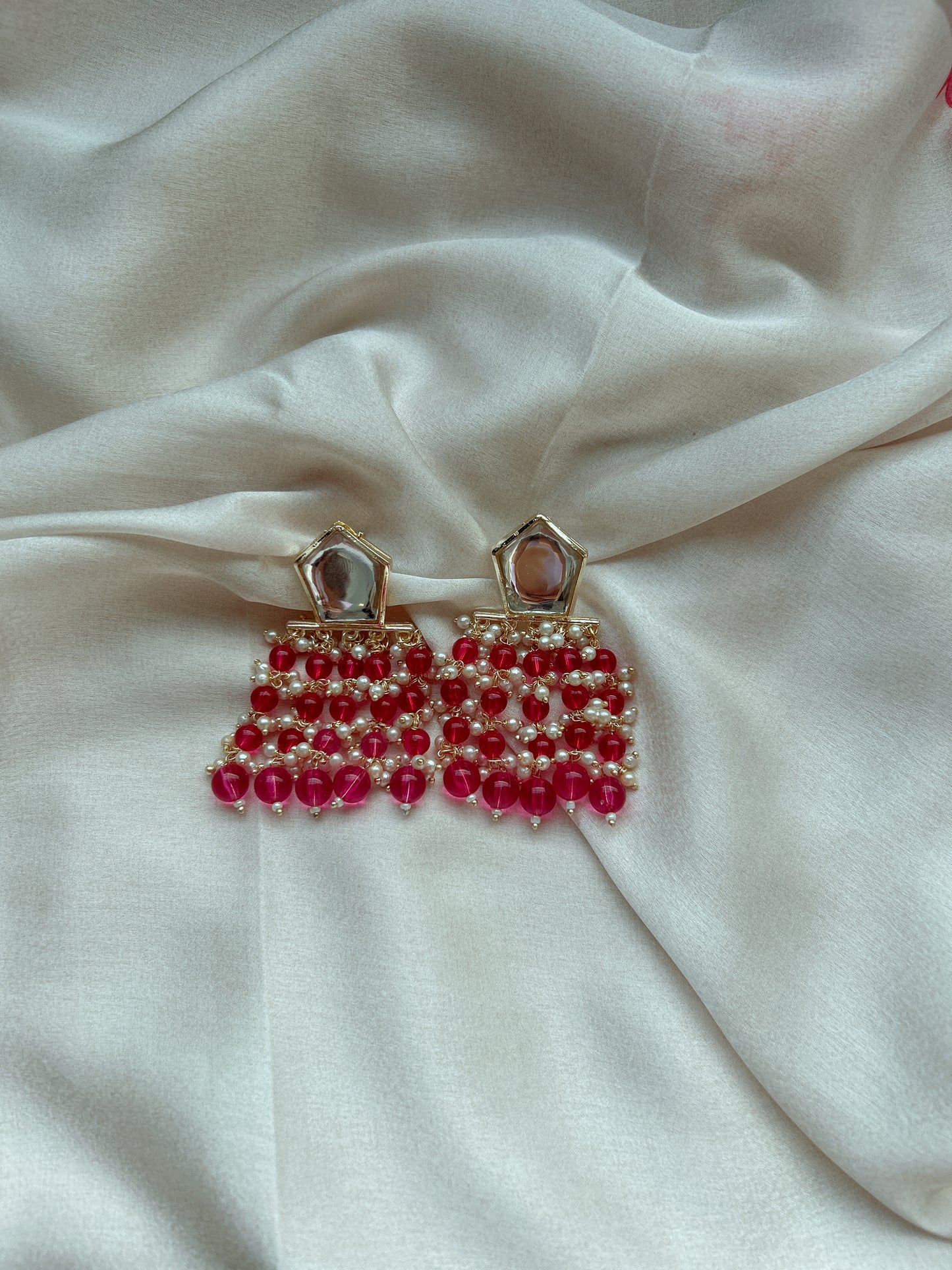 Polki & Pearls Statement Earrings